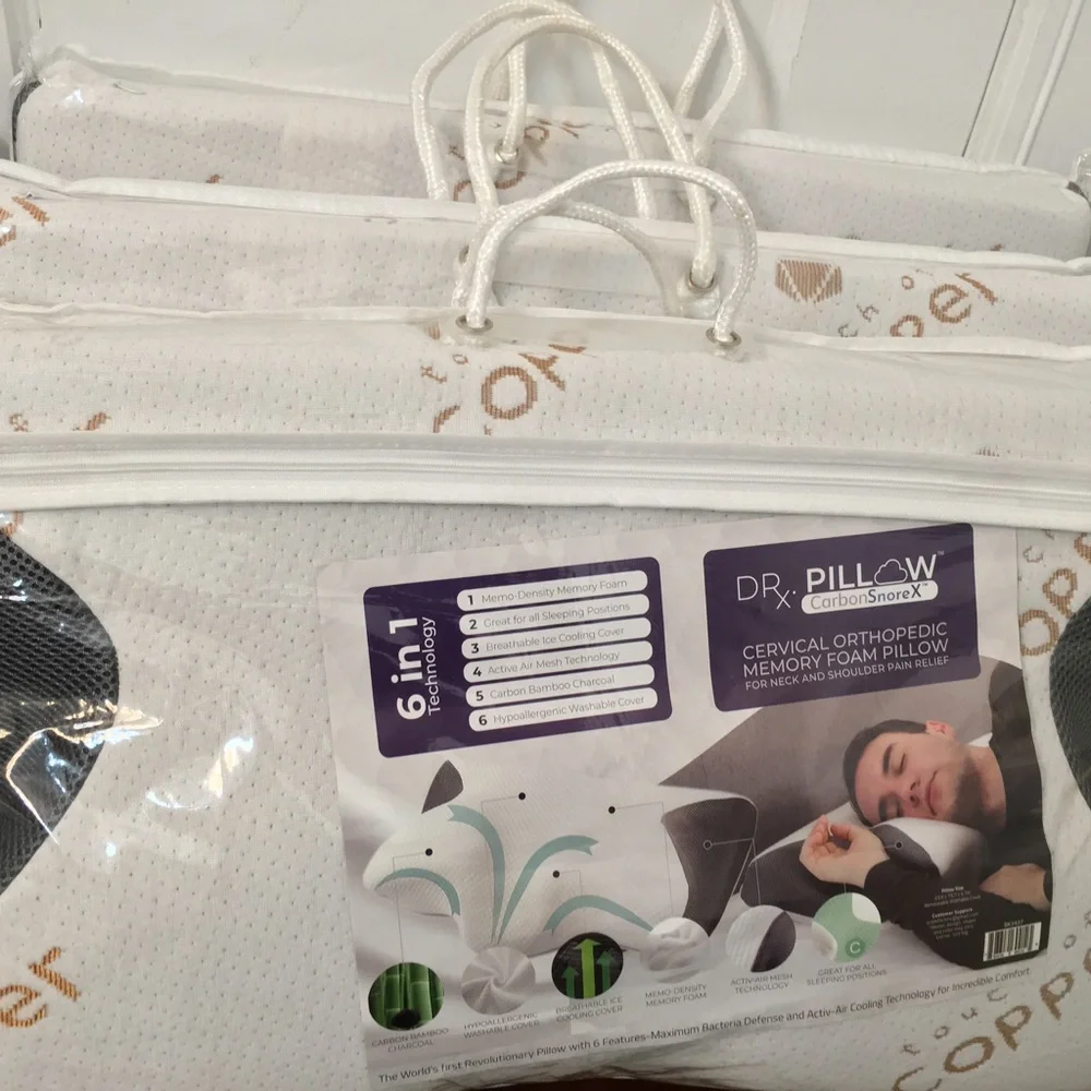 Dr. Pillow Carbon SnoreX Pillow. Cervical Orthopaedic memory foam pillow - Picture 10 of 12